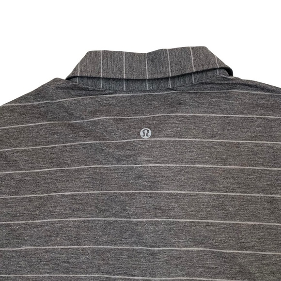 lululemon Evolution Polo Shirt Lookout Stripe Gray - Picture 12 of 14